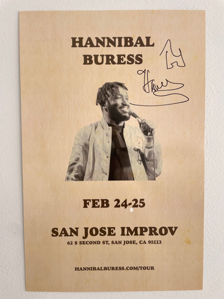 Hannibal Buress at San Jose Improv - Limited Edition Show Poster